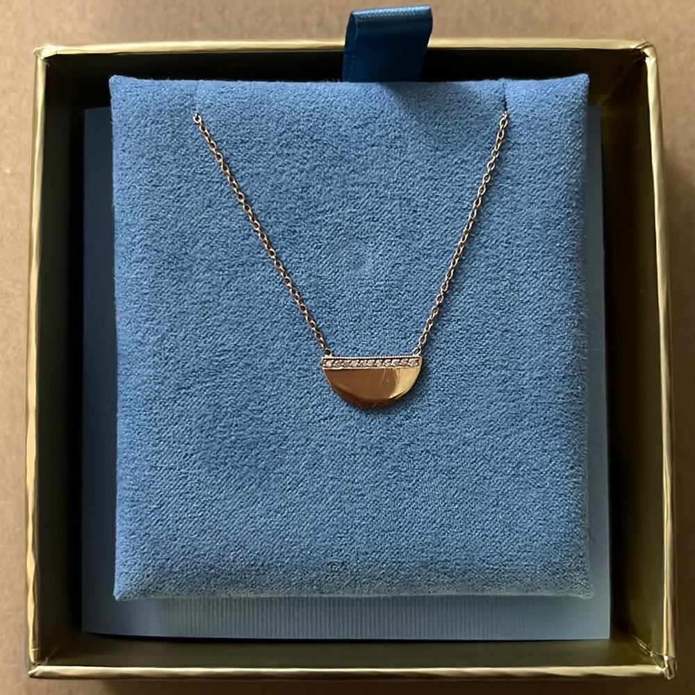 Ariel Gordon Jewelry 14k Yellow Gold and Diamond Geometric Necklace